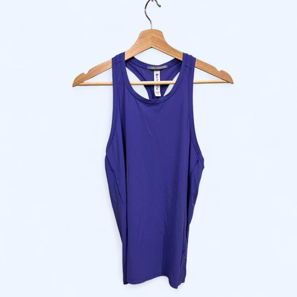 Athleta racerback tank top #activewear small  royal blue, performance fabric, at